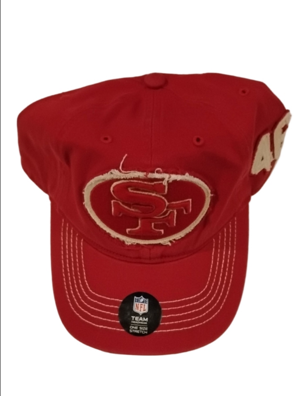 47 Brand Vintage NFL Team Apparel SF 49ers Distressed Red Team Cap